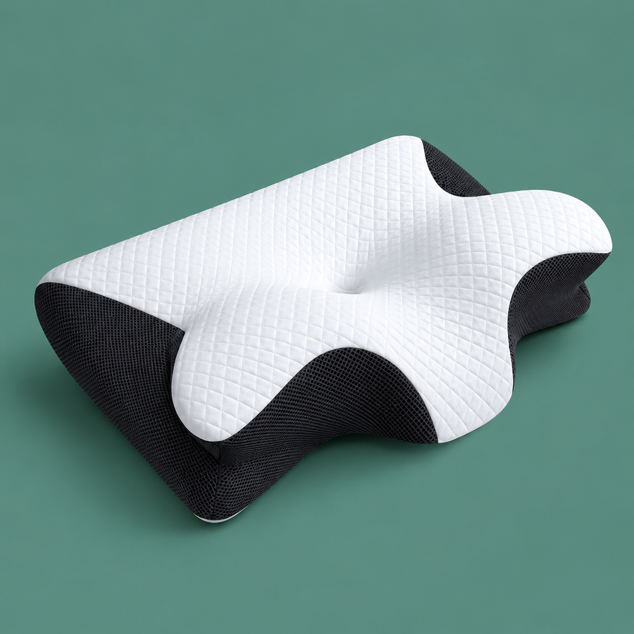 Somiro Orthopedic Pillow on a luxury bed